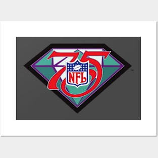 NFL 75th Anniversary Celebration Posters and Art